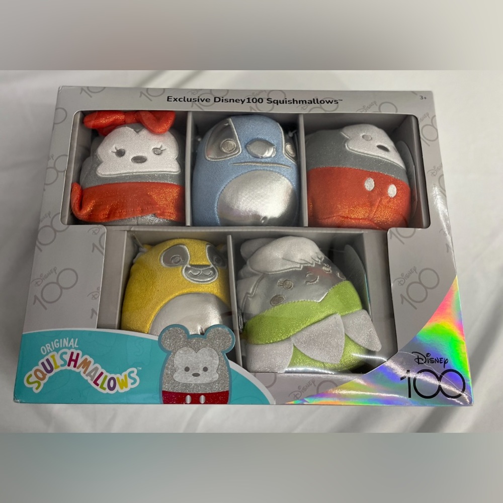 Exclusive Disney 100 Squishmallows 5 Pack